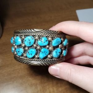 Tommy Moore Sterling Bracelet with Blue Stones